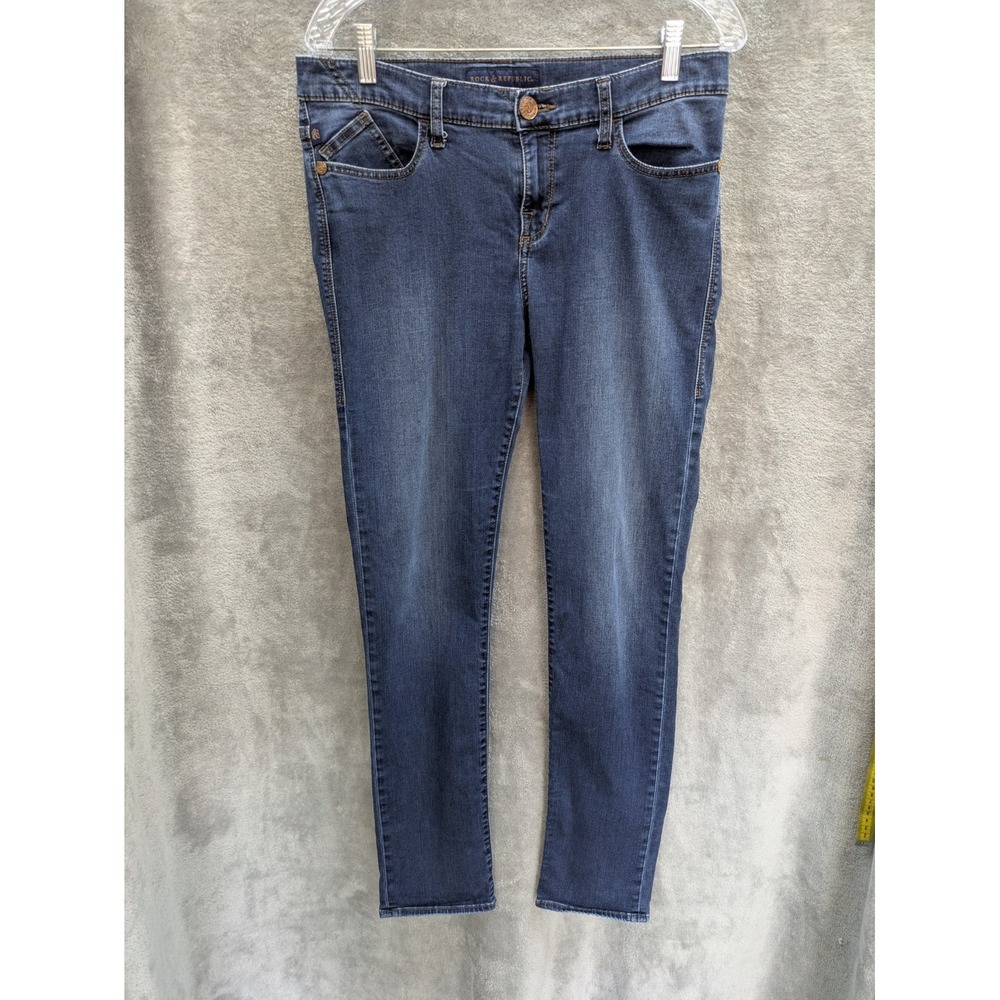 Women's Jeans 12‎ Dark Wash Slim Skinny Casual